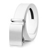 MILORDE White Belt(Brushed Metal - White,M804,105)