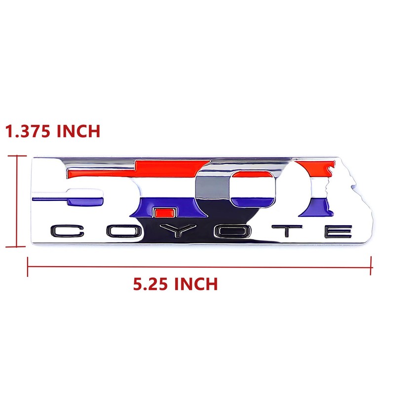 UpAuto Coyote Engine V8 5.0L Howling Emblem Coyote Badge Emblem