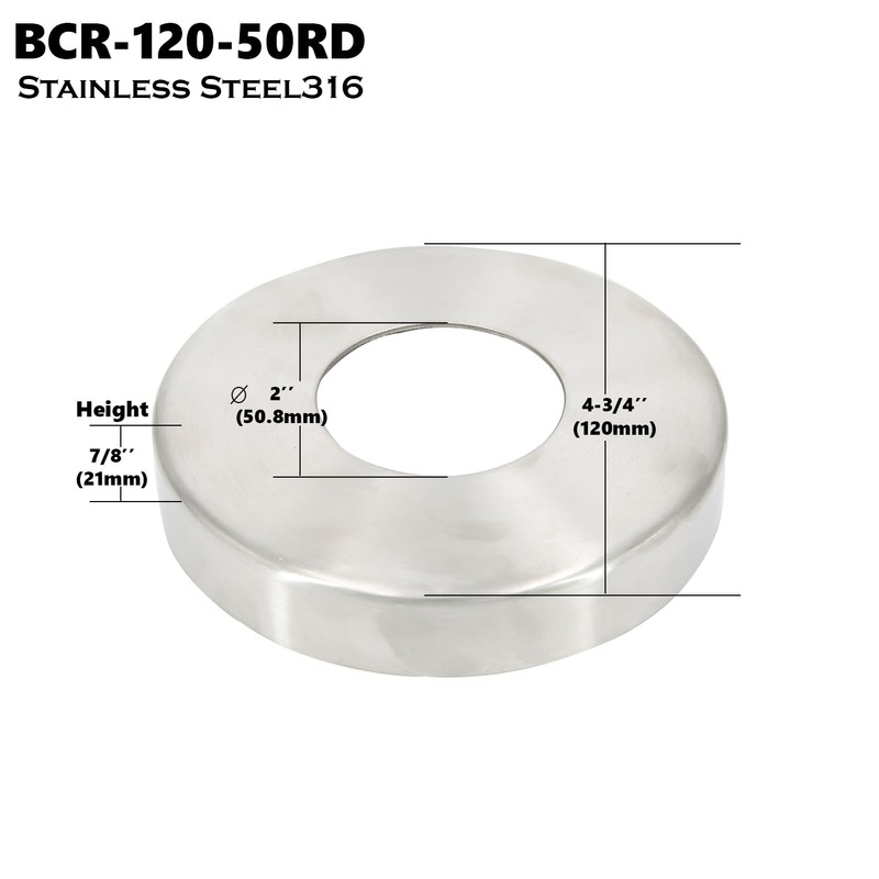 Top Hardware Stainless Steel 316 Grade Base Flange/Plate Cover for