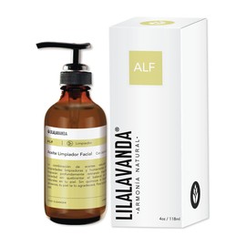 LilaLavanda – ALF Aceite Limpiador Facial – 118 ml | Oil cleanser de uso diario – jojoba, argán, arroz y coco – sin sulfatos ni jabones abrasivos – no comedogénico
