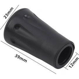 LALOCAPEYO 10PCS Wear Resisting Trekking Pole Tip Accessories Hiking Pole Rubber Feet Tips Replacement Fits Most Standard Walking Sticks Shock Absorbing(11mm Hole Diameter)