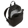 Vera Bradley Women's Cotton Small Backpack, True Black, One Size