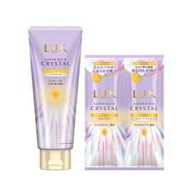 LUX Super Rich Crystal Multi-Damage Repair Rinse Treatment Hair Mask Body 6.3 oz (180 g) with Sachet