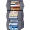 Fab totes 90L Clothes Storage, Foldable Thick Fabric Blanket Storage