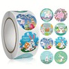 500 PCS Easter Stickers, Easter Bunny Rabbit Eggs Pattern Stickers,