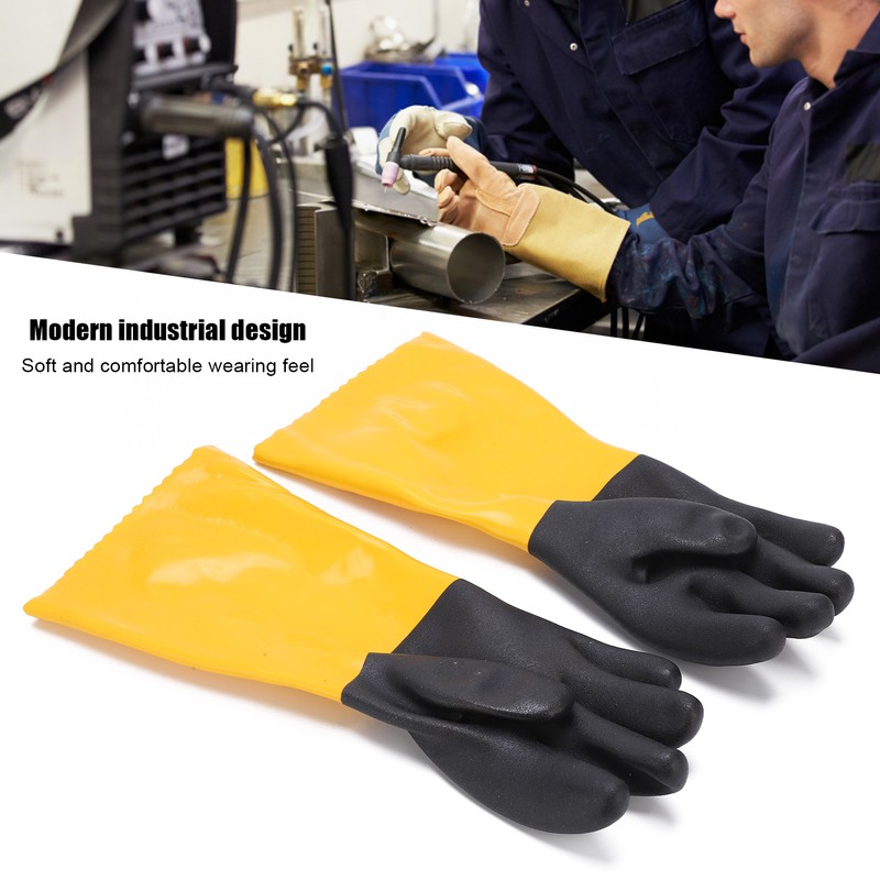 PVC Coated Protective Gloves Lengthening Seamless Wear Resistance Gloves for