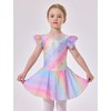 Mecceos Girls Ballet Leotard with Skirt Dance Ballerina Outfits Dresses