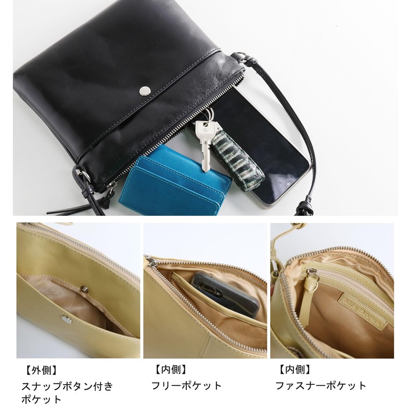 Mia Borsa Leather Sacoche Shoulder Bag, Men's, Women's, Cross-body, blue