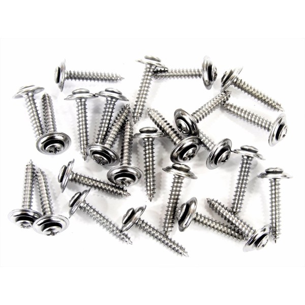SFS AMC Chrome Interior Trim Screws- #8 x 1" Long