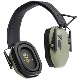 Earmor M300T Electronic Hearing Protection with Bluetooth Shooting Capsule Ear Muffs Noise Dampening for Hunting Shooting Insulation Value SNR 29dB Dynamic Noise Control Green