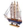 Model Ship Mediterranean Style High Density Natural Pinewood Durable Vibrant