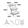 YHOSSEUN Large Tiered Tray Stand, 3 Tier Serving Tray Porcelain