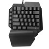 One Handed Gaming Keyboard, RGB Backlit USB Wired Single Hand