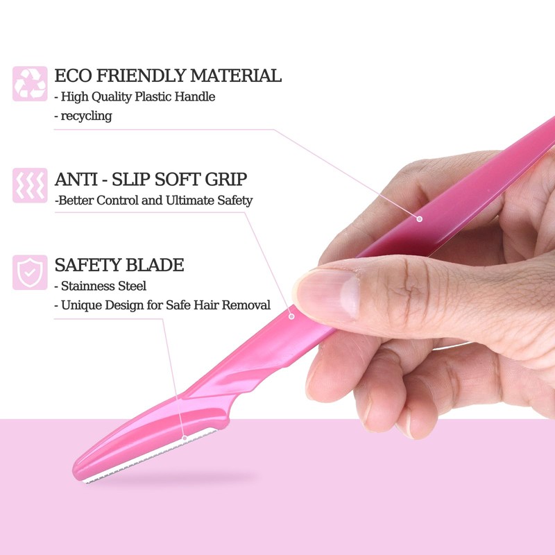 40pcs Eyebrow Razor for Women, Face Shaver Kit Dermaplaning Tool