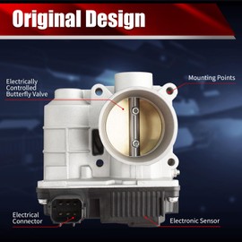 MACAX Electronic Throttle Body Assembly 16119-AU00A Compatible with Nissan Sentra 2003-2006 1.8L L4 Replaces S20052 977-561 67-0005 TB1003