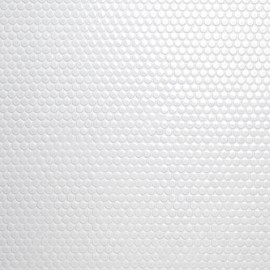 MSI Bianco Penny Round Glossy Porcelain Tile for Kitchen Backsplash, Floor Tile, Wall Tile for Bathroom, Shower Wall Tile, Mesh Mounted Mosaic Tile, Sample