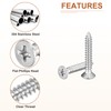 DTGN 100Pcs #8x1" Flat Head Wood Screws, 304 Stainless Steel