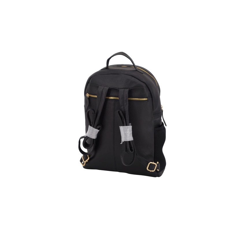 GERMANUS Jana 14L Genuine Leather Backpack Black, black