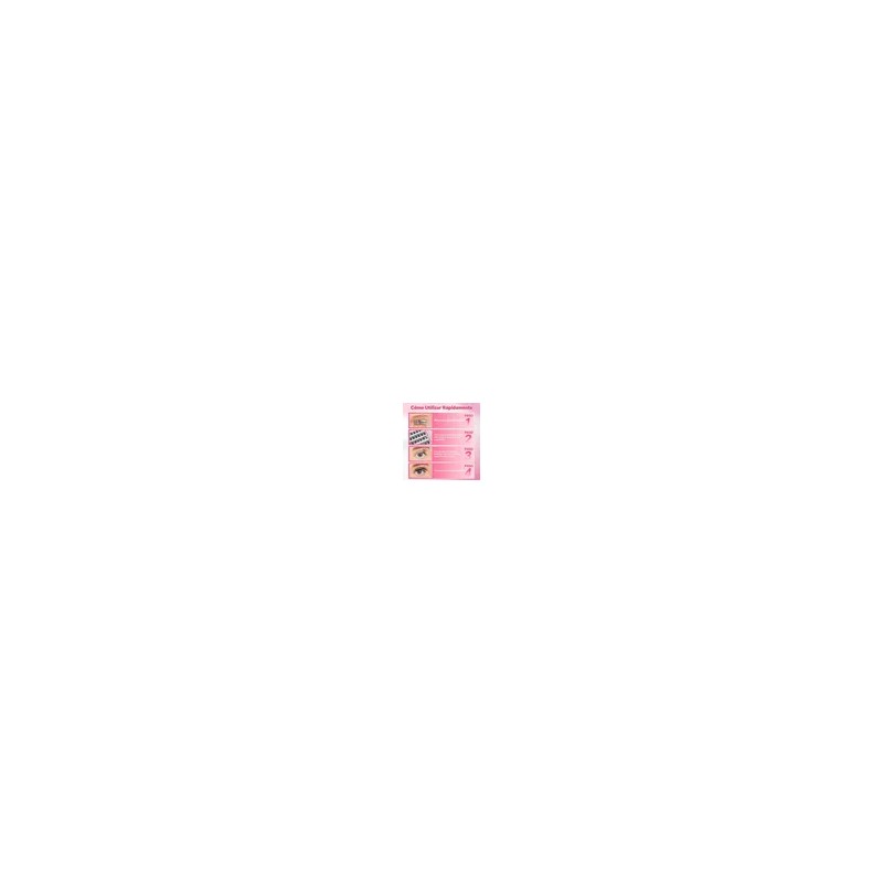 96 Pzs Pestañas Postizas Kit Completo Rosa Chicle Moonstone
