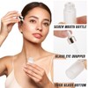 GORGECRAFT 30Pcs 5ml 3ml 1ml Frosted Glass Sample Dropper Bottles