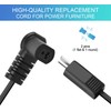 Sopito Extension Power Cord for Recliner, 4 Ft 2 Pin