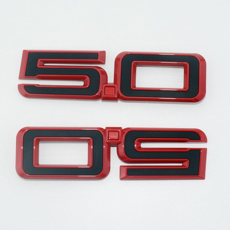 2Pc 2024-2025 5.0 Liter Emblem Driver & Passenger Side Badge