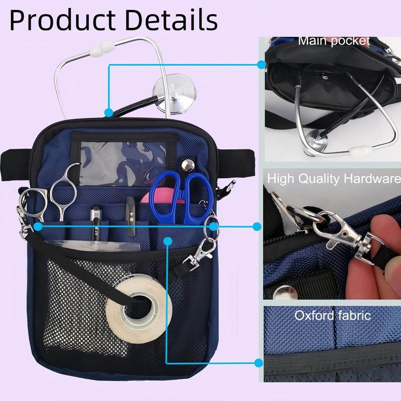 Yodilala Nurse Fanny Pack,Nurse Essentials,Clinical Nursing Bag, Utility Belt Bag
