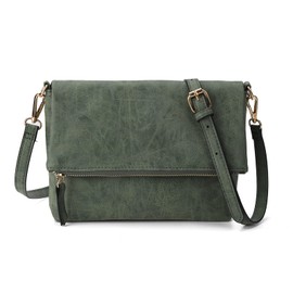 Gladdon Women's Small Shoulder Bag, Crossbody Bag, Shoulder Bag, Elegant Clutch Messenger PU Leather Bags for Daily Work, Shopping, dark green, Contemporary