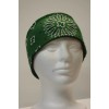 Handmade #063 Forrest Green Paisley Fleece lined adjustable headband