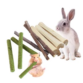 Dbeans Flourithing Guinea Pig Toys Apple Sticks, Tissimo Grass Sticks, Sweet Bamboo,Types of Combined Chew Toys,Pertain Chinchilla Squirrel Gerbil Hamster Squirrel Guinea Pigs
