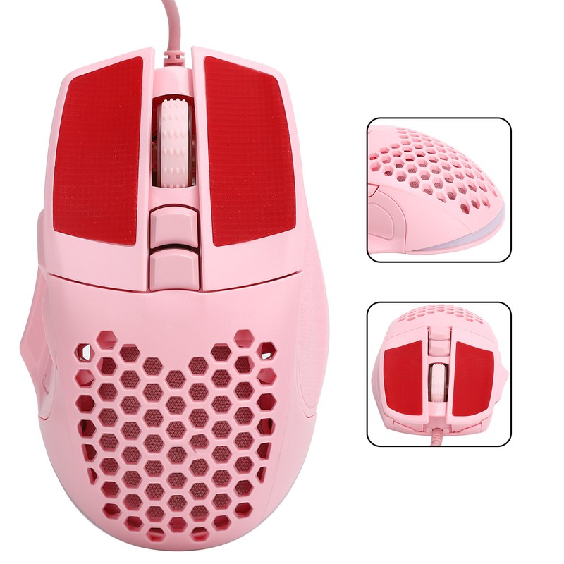 Wired Mouse 6400DPI with 6 Color Changing Backlight for PC