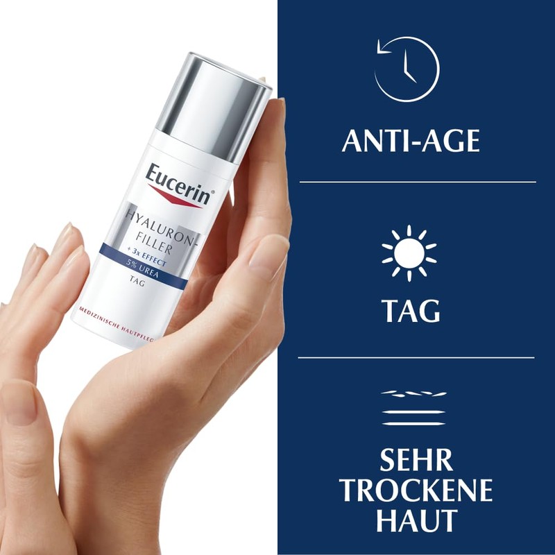 Eucerin Anti-Age Hyaluronic Filler Cream 5% Urea Day 50 ml