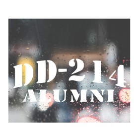 DD-214 Alumni Decal for Car, Truck, Funny, Tumbler, Window, Motorcycle, Helmet, Bumper, Decal for Laptop, Phone, Home Decoration