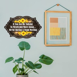 Retro Office Sign for Office Business Home Hotels Spa Treatment Law Firms Clinics During Therapy House, Funny Office Decor Gift for Boss, Women, Men, Coworker (FGDOOR3)