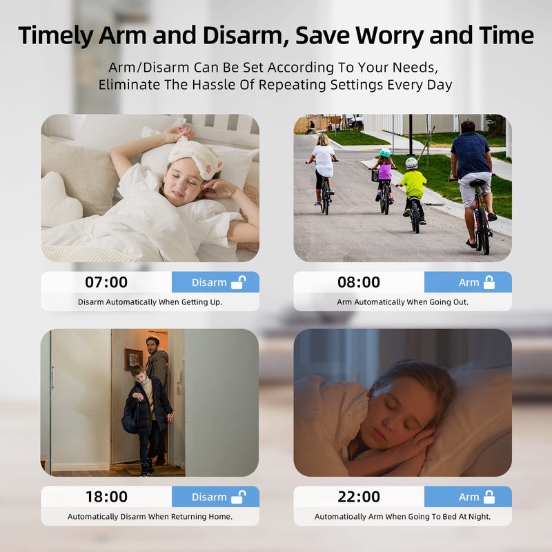 Whole House Security Alarm System, WiFi Wireless Home Alarm Kit