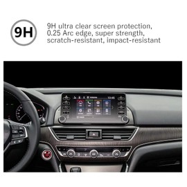 Tempered Glass Screen Protector Compatiple with 2018-2022 Honda Accord,HD Clear,Shock-Resistant,Anti Glare,Accessories for Honda Accord