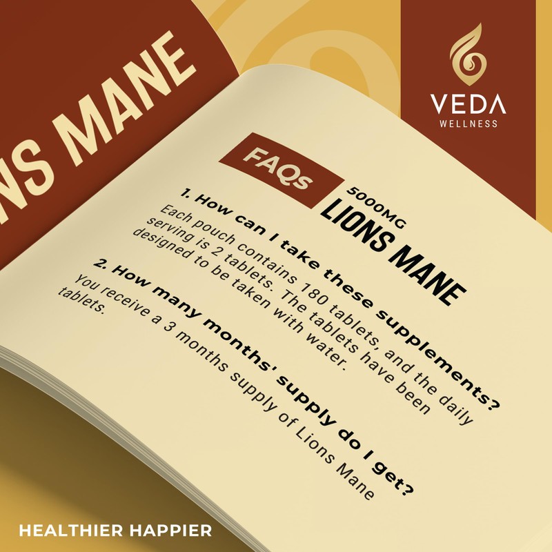 Pure Lion's Mane Extract 5000mg - 50% Polysaccharides, Lab Tested,