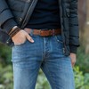 Riemen & Co DTCH.FIT Connor Reversible Leather Belt Black &
