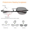 YIMI Photochromic Bifocal Reading Glasses for Men Women UV Sun