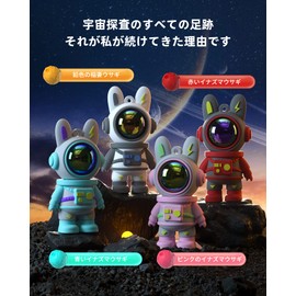 [Reiwa New Model] Cute Space Rabbit Shaped USB Memory Flash Drive USB 2.0 Compatible, Cap/Strap Hole, Small, Shockproof, Heat Resistant, Waterproof, Dustproof