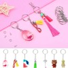 Audab 360Pcs Keychain Bulk, 120Pcs Keychain Rings with Chain and