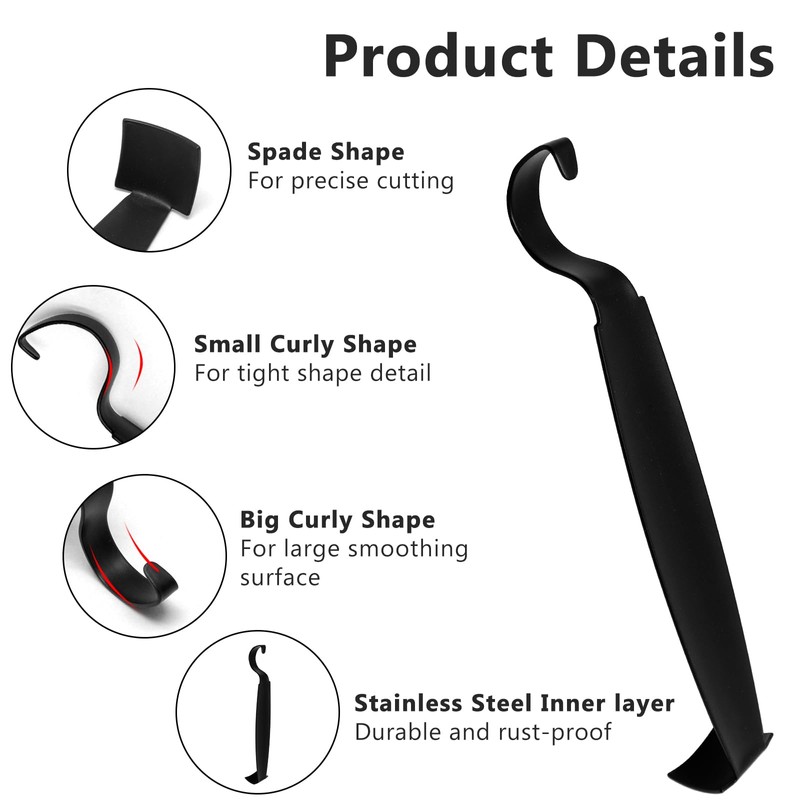 ZHMEINA Pottery Trimming Tools, Stainless Steel Pottery Tools, Double Ended