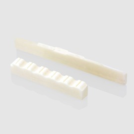 VANSON 52mm Carved Bone Nut & 80mm Compensated Bone Saddle for Classical Guitars CRVCMP+