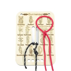Rope for Knot Tying Practice, Knot Training Board Kit with 2 Ropes, Essential Outdoor Survival Tools for Camping, Hiking, Sailing, and DIY Projects, Choice for Hiking Lover