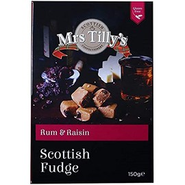 Mrs Tilly's Rum and Raisin Fudge in a Gift Box, 150g