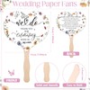Anglechic 51 Pcs Wedding Fans for Guests Wedding Favor Paper