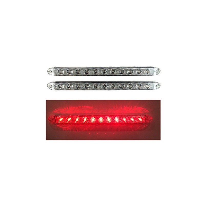 LONG HAUL 16" Clear Red LED | Slim Low Profile