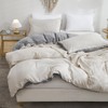 Freyamy Reversible Bed Linen 220 x 240 cm 3-Piece Beige