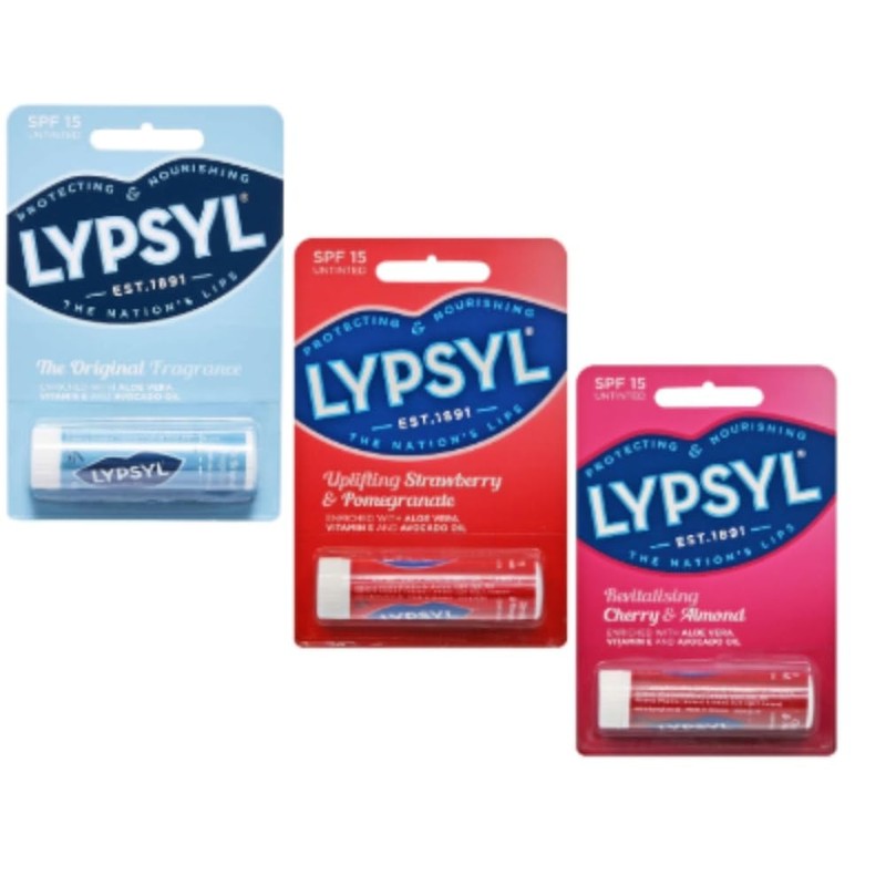 Lypsyl UnTinted Lip Balm Stick 10-Pack – SPF15 – 5x