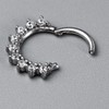 Twolobes 1PCS 16G/8mm Silver Surgical Stainless Steel Segment Nose Rings